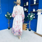 Martina Detailed Occasion Shirt Dress Floral Cream