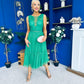 Kim Lace & Tulle Occasion Dress Emerald