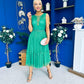 Kim Lace & Tulle Occasion Dress Emerald