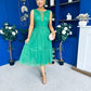 Kim Lace & Tulle Occasion Dress Emerald