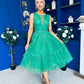 Kim Lace & Tulle Occasion Dress Emerald