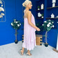 Portia Layered Chiffon Midi Dress Pink
