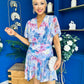 Linda Detailed Mini Dress Floral Purple