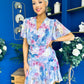 Linda Detailed Mini Dress Floral Purple
