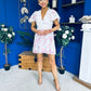 Alish Embroidered Mini Dress Floral White