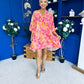 Tamara Para Mini Dress Dress Paisley Coral