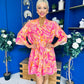Tamara Para Mini Dress Dress Paisley Coral