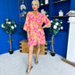 Tamara Para Mini Dress Dress Paisley Coral