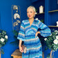 Hende Midi Dress Aztec Blue