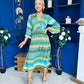 Hende Midi Dress Aztec Green