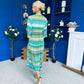 Hende Midi Dress Aztec Green