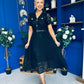 Allie Lace Detail Occasion Dress Black