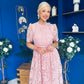 Kimmy Crochet Occasion Midi Dress Blush
