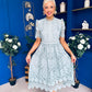 Kimmy Crochet Occasion Midi Dress Sage