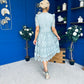 Kimmy Crochet Occasion Midi Dress Sage