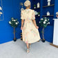 Glenda Banded Midi Dress Floral Yellow