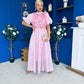 Jasmin Frill Detail Occasion Dress Pink
