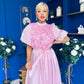 Jasmin Frill Detail Occasion Dress Pink
