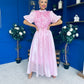 Jasmin Frill Detail Occasion Dress Pink
