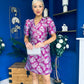 Emelda Jacquard Mini Dress Violet