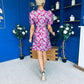 Emelda Jacquard Mini Dress Violet