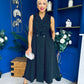 Berkley Belted Midi Dress Polka Black