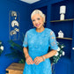 Harriet Crochet Detailed Occasion Dress Blue