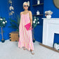 Fleur Striped Para Maxi Dress Dress Yellow
