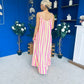 Fleur Striped Para Maxi Dress Dress Yellow