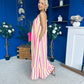 Fleur Striped Para Maxi Dress Dress Yellow