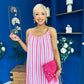 Fleur Striped Para Maxi Dress Dress Lilac