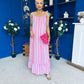 Fleur Striped Para Maxi Dress Dress Lilac