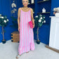 Fleur Striped Para Maxi Dress Dress Lilac
