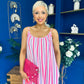 Fleur Striped Para Maxi Dress Dress Lilac