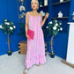 Fleur Striped Para Maxi Dress Dress Lilac