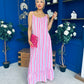 Fleur Striped Para Maxi Dress Dress Lilac