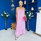 Fleur Striped Para Maxi Dress Dress Lilac