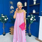 Fleur Striped Para Maxi Dress Dress Lilac