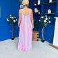 Fleur Striped Para Maxi Dress Dress Lilac