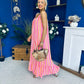Fleur Striped Para Maxi Dress Dress Orange