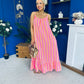 Fleur Striped Para Maxi Dress Dress Orange
