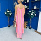 Fleur Striped Para Maxi Dress Dress Orange