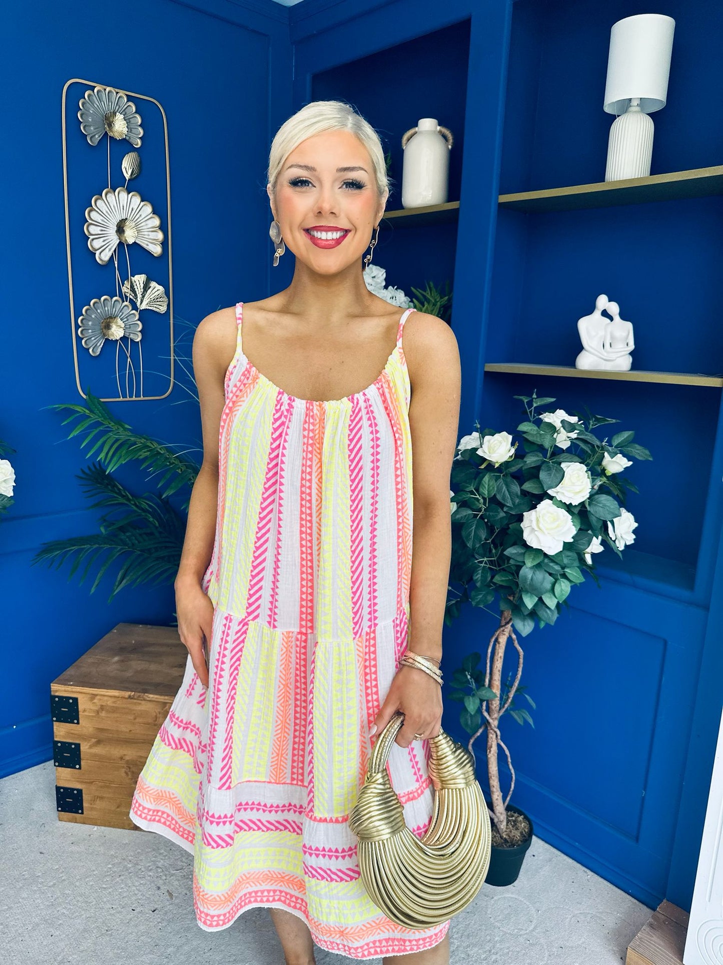 Athena Para Midi Dress Dress Aztec Cream