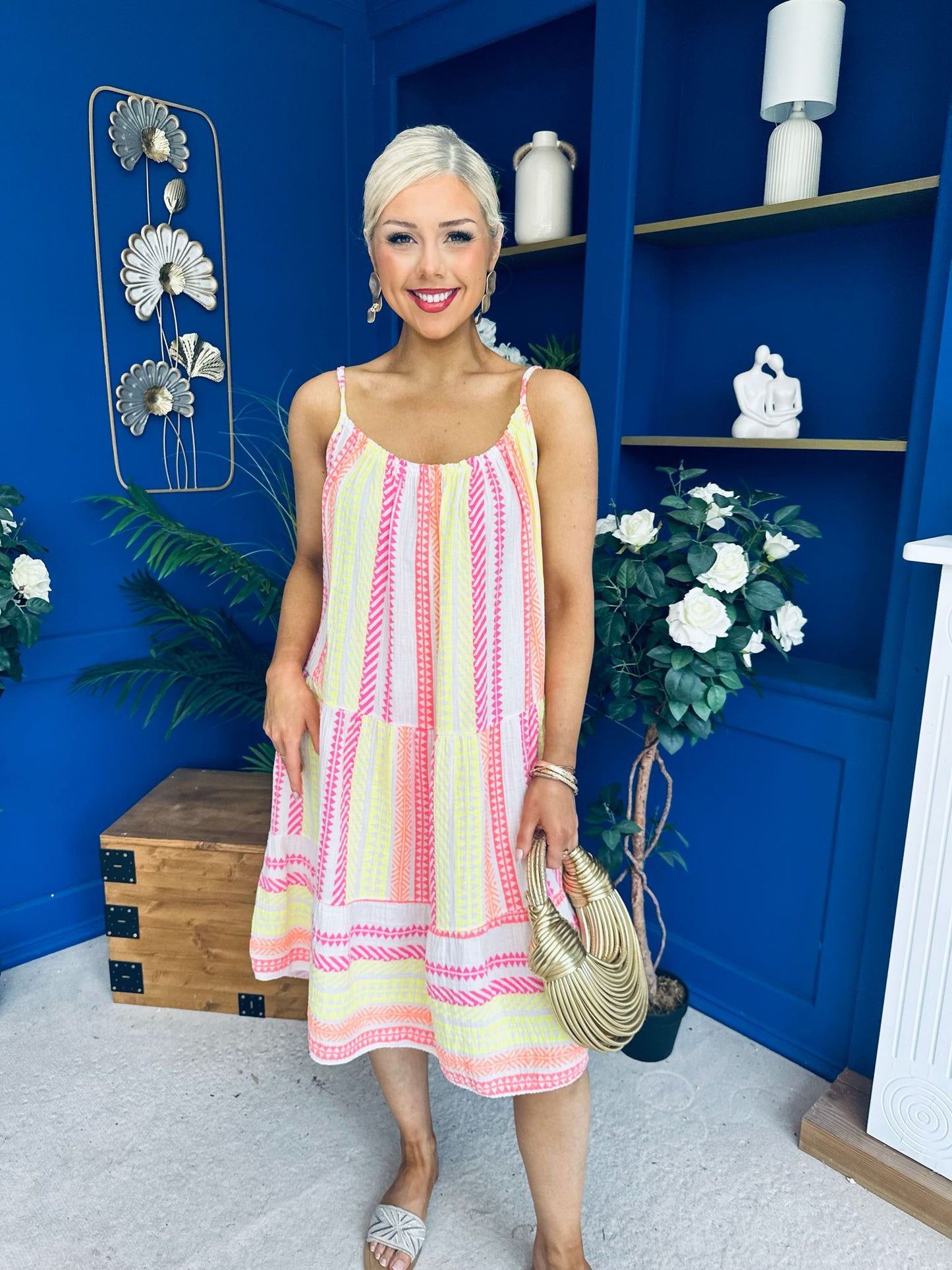 Athena Para Midi Dress Dress Aztec Cream