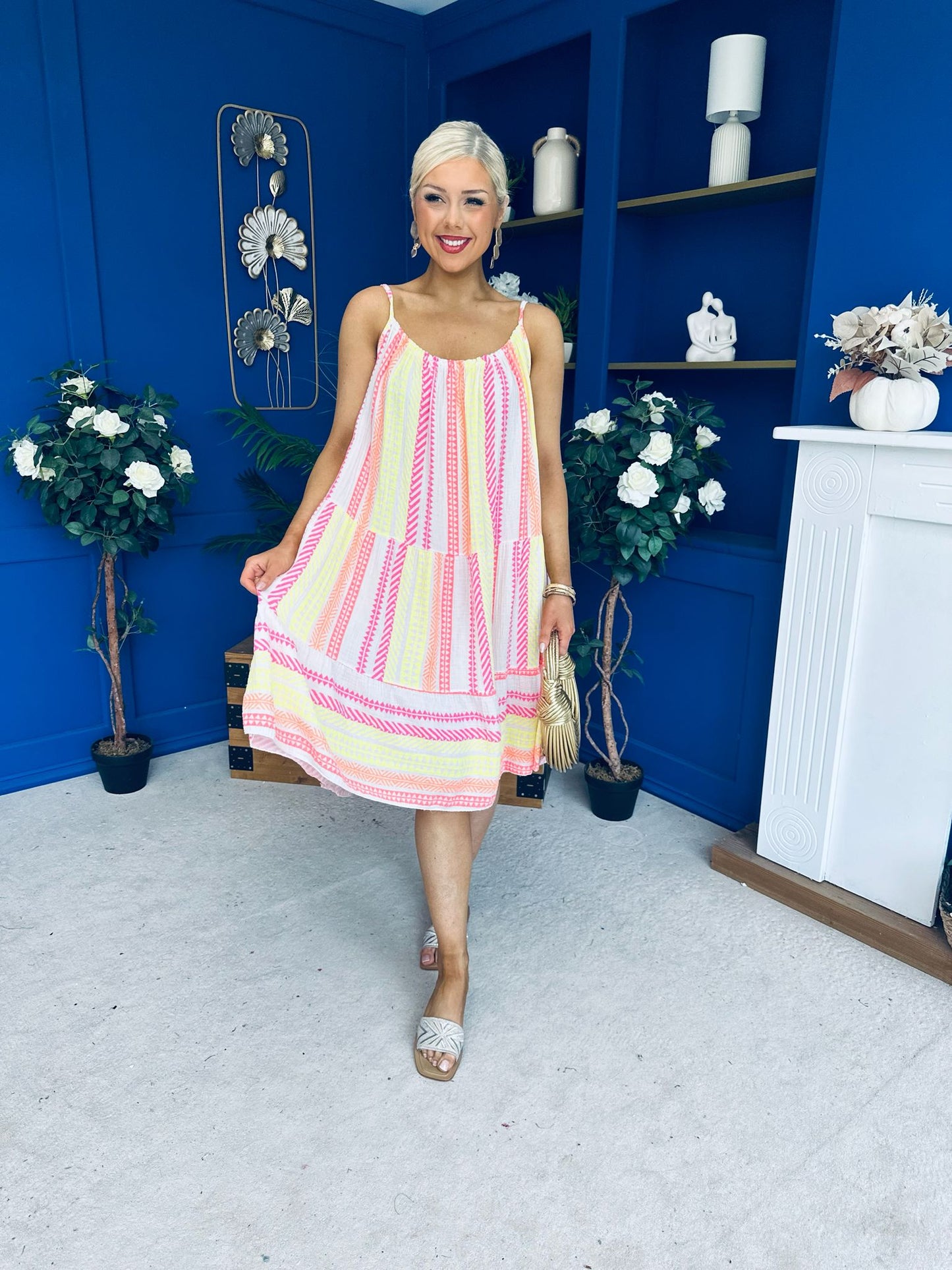Athena Para Midi Dress Dress Aztec Cream