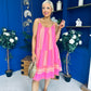Athena Para Midi Dress Dress Aztec Cerise