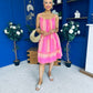Athena Para Midi Dress Dress Aztec Cerise