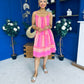 Athena Para Midi Dress Dress Aztec Cerise