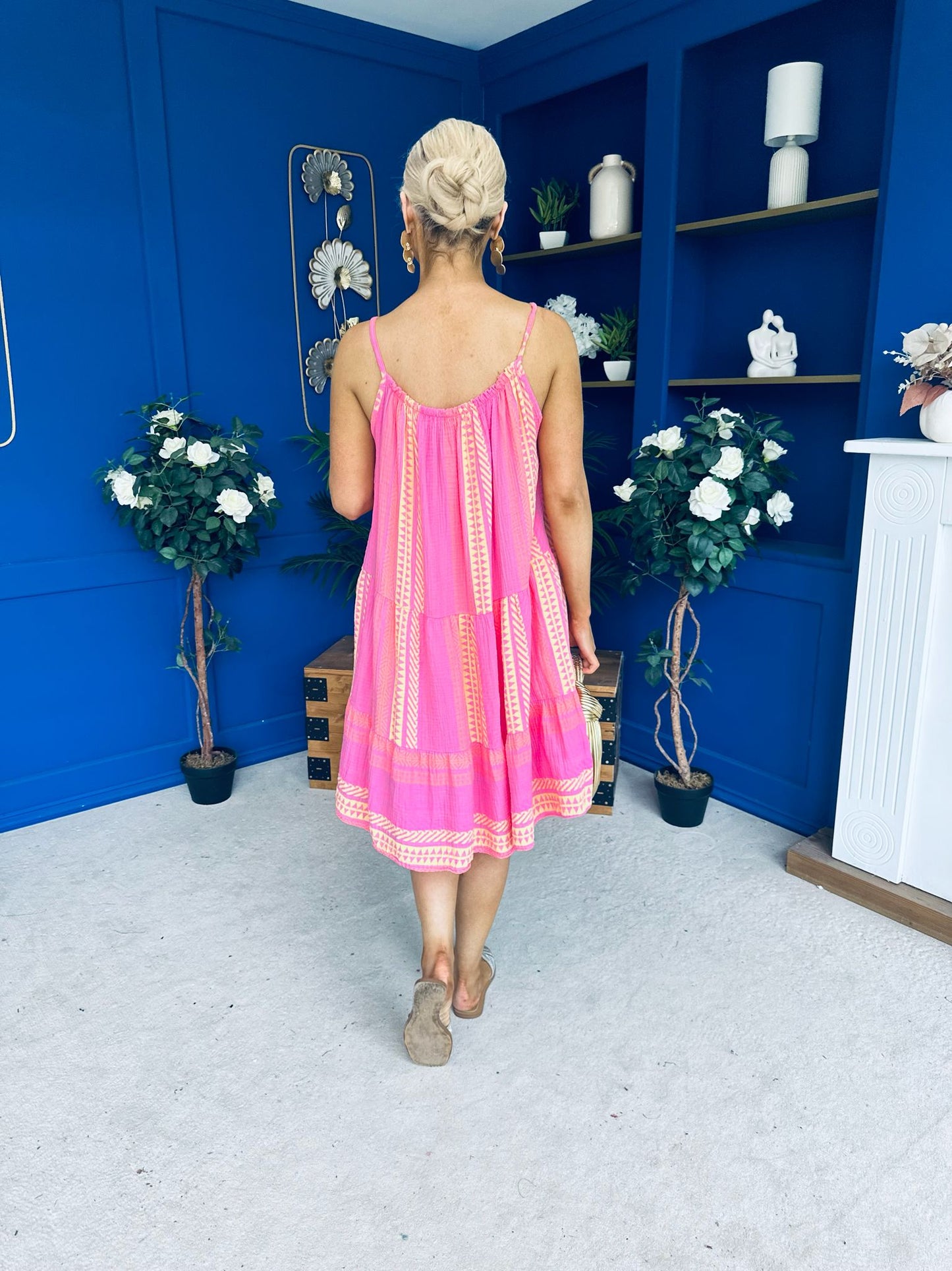 Athena Para Midi Dress Dress Aztec Cerise
