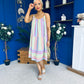 Athena Para Midi Dress Dress Aztec Blue